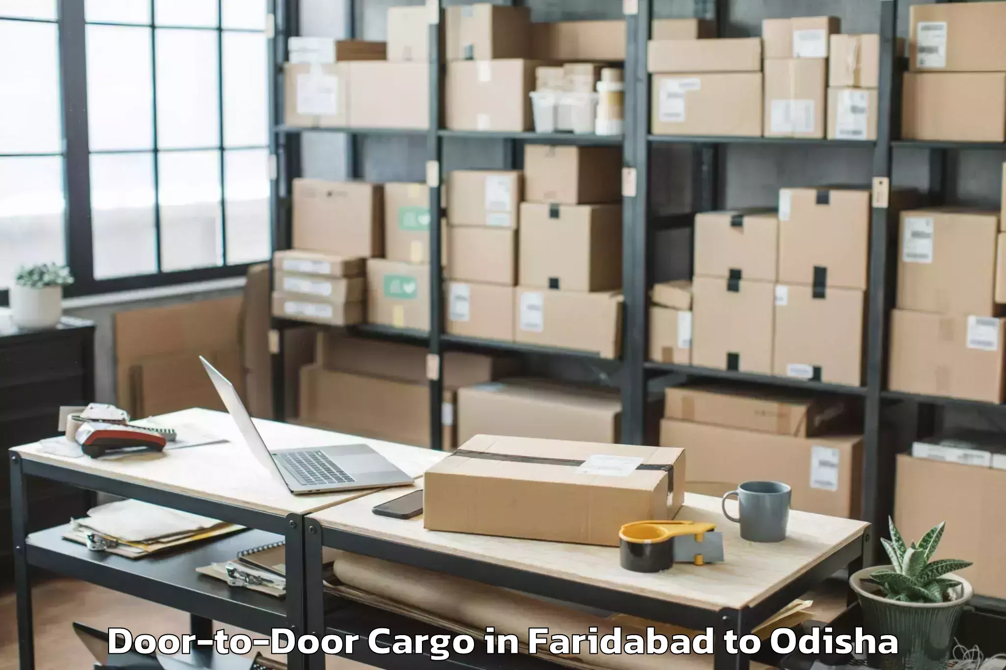 Hassle-Free Faridabad to Khandapada Door To Door Cargo